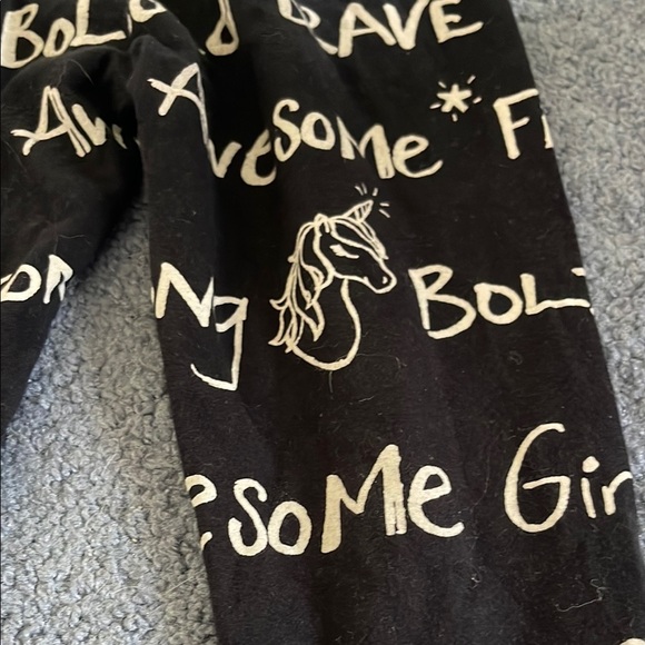 Justice camouflage and Black Leggings with Bold Print - Picture 6 of 7